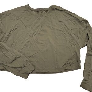 lululemon athletica Olive Long Sleeve training Tee size L